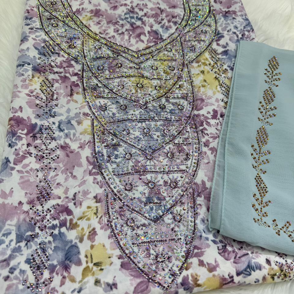 Gallery image for Hareer (silk) mukhawwar with sheila (scarf)
