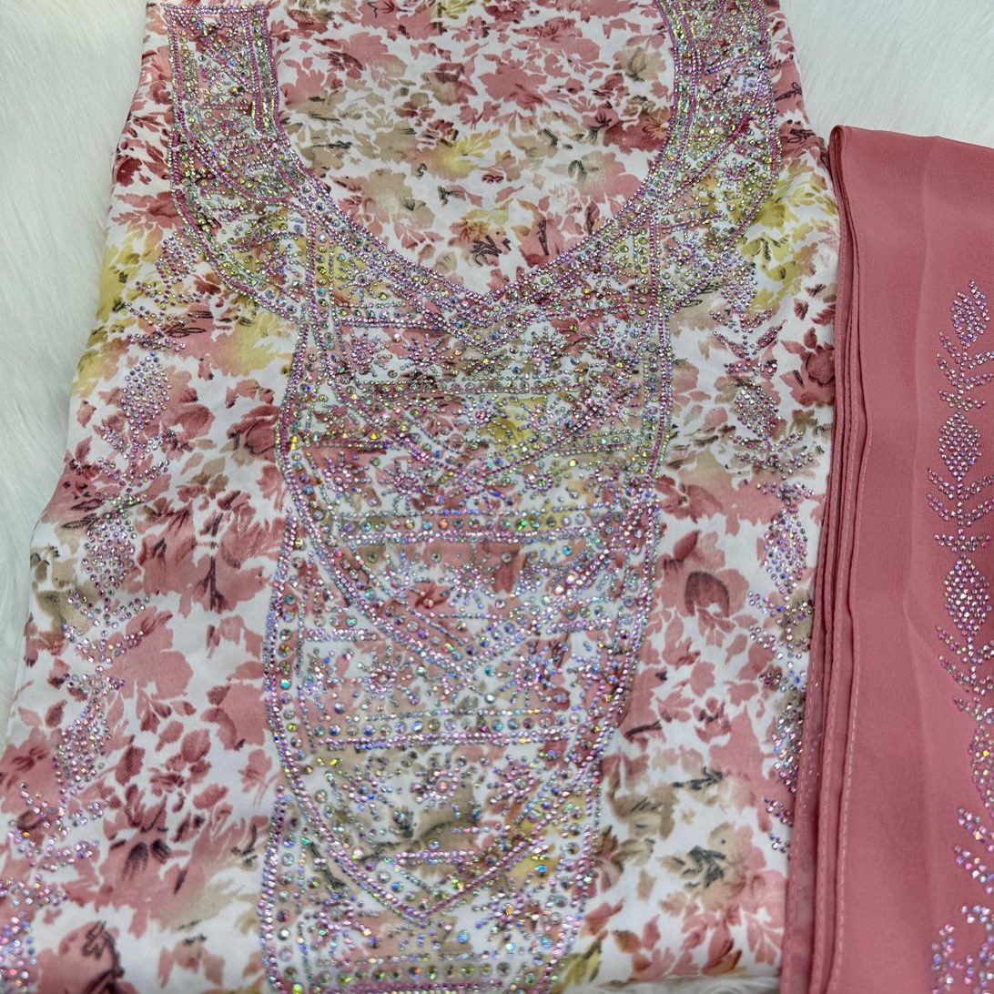 Gallery image for Hareer (silk) mukhawwar with sheila (scarf)