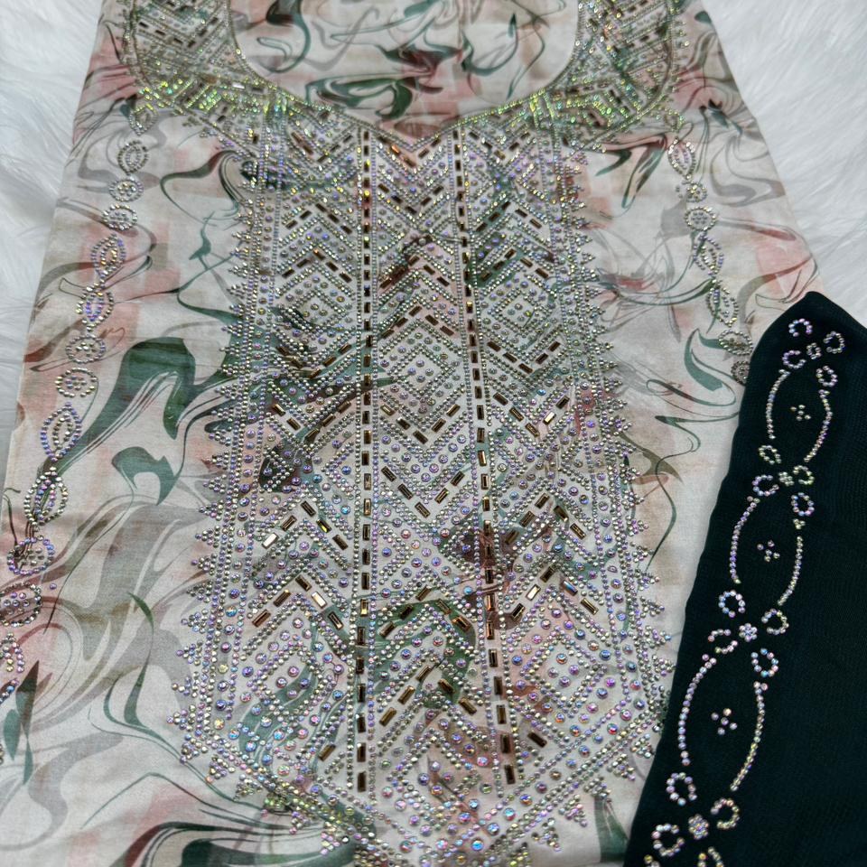 Gallery image for Indian silk mukhawwar with sheila