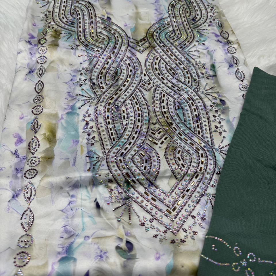 Gallery image for Indian silk mukhawwar with sheila