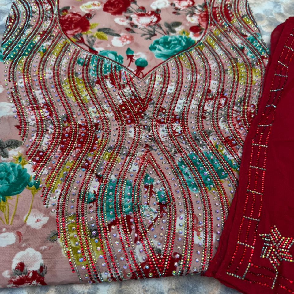 Gallery image for Indian silk mukhawwar with sheila