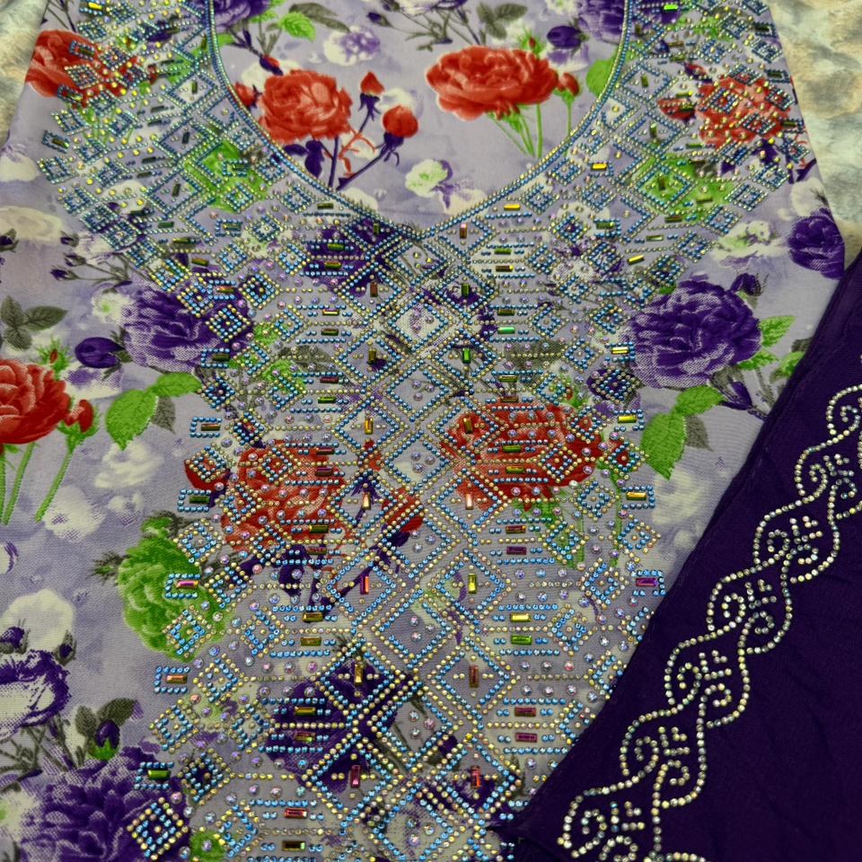 Gallery image for Indian silk mukhawwar with sheila