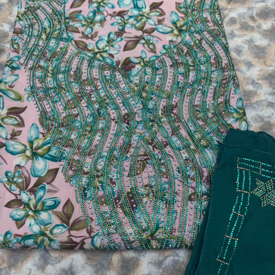 Gallery image for Indian silk mukhawwar with sheila
