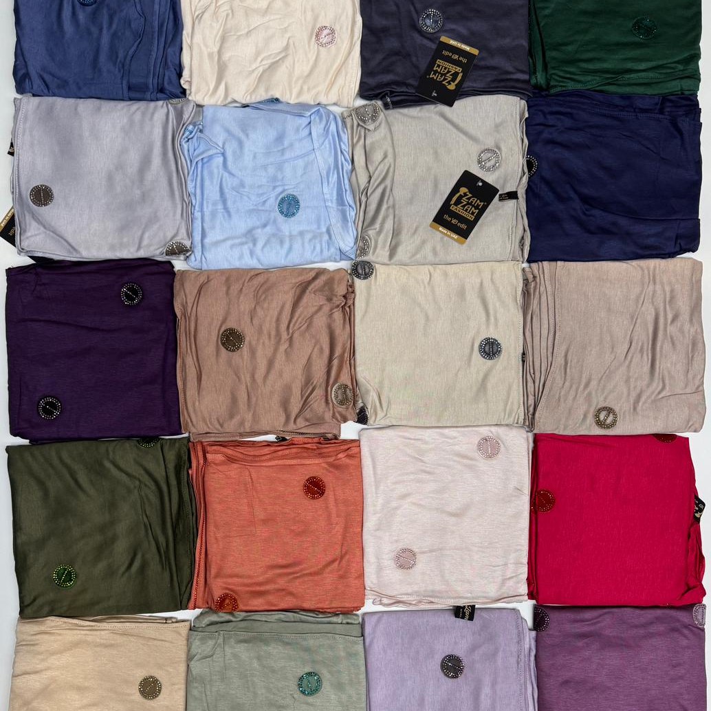 Gallery image for Jersey fabric scarf velvet stone