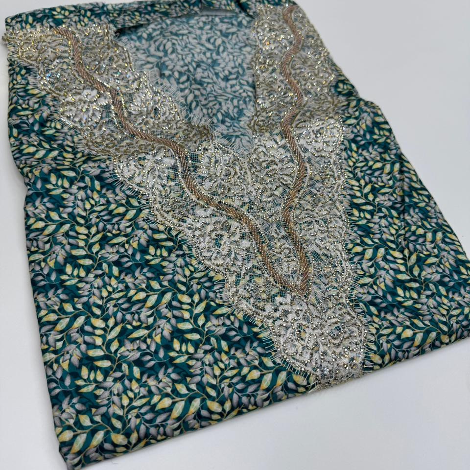 Gallery image for Cotton Dantel served with hand work