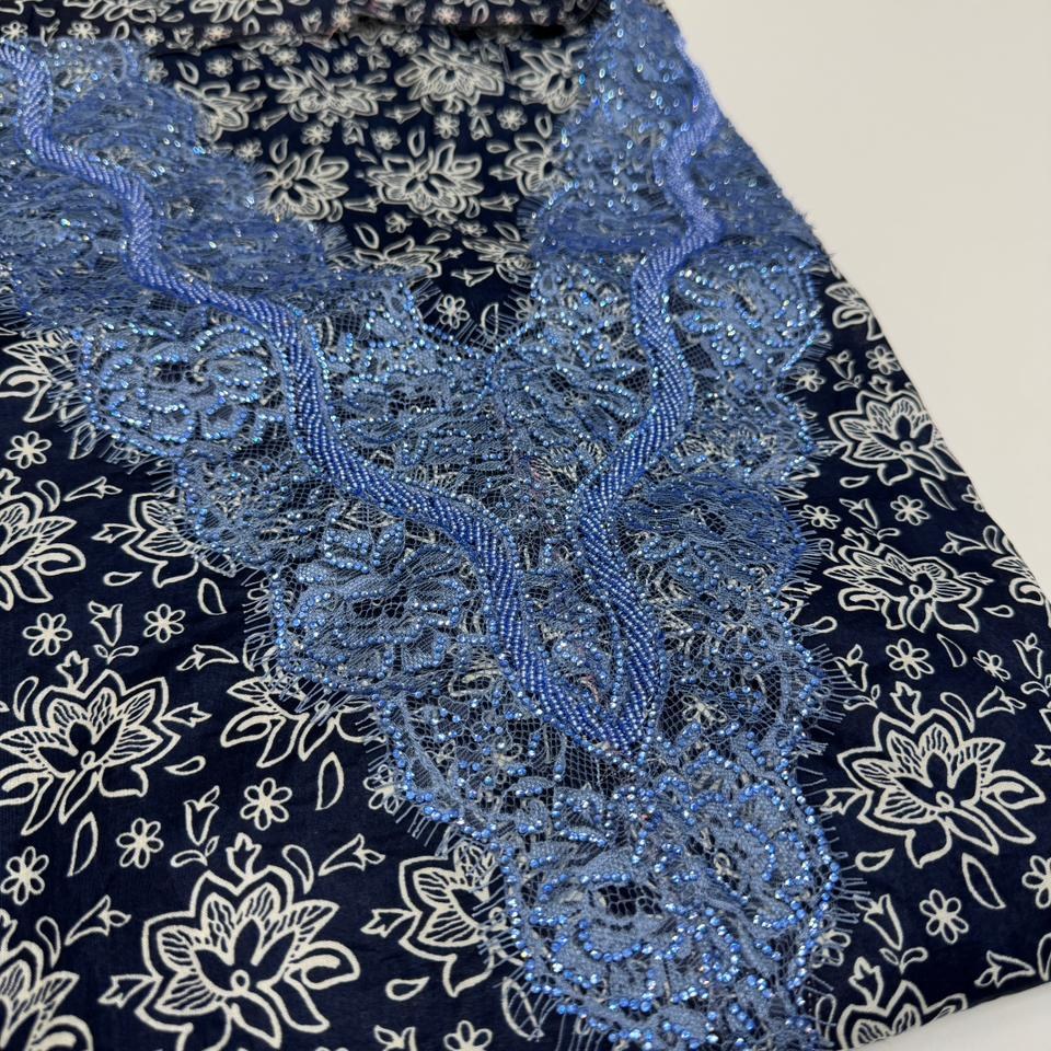Gallery image for Cotton Dantel served with hand work