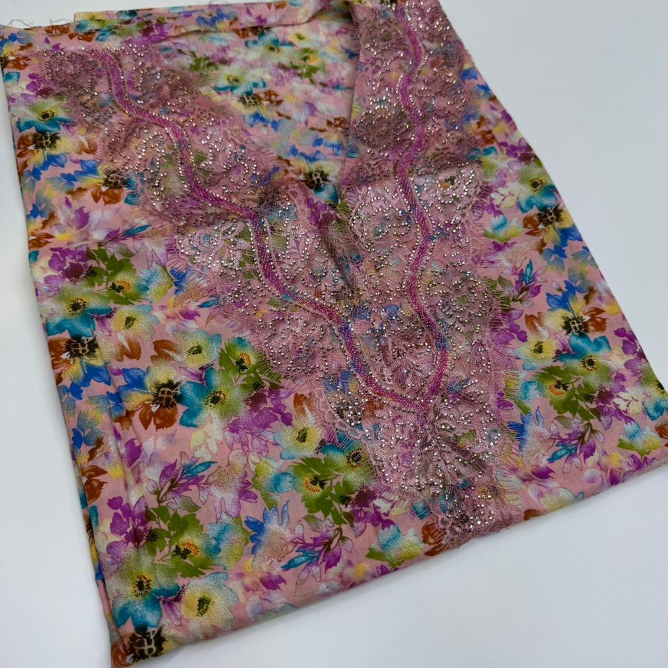 Gallery image for Cotton Dantel served with hand work