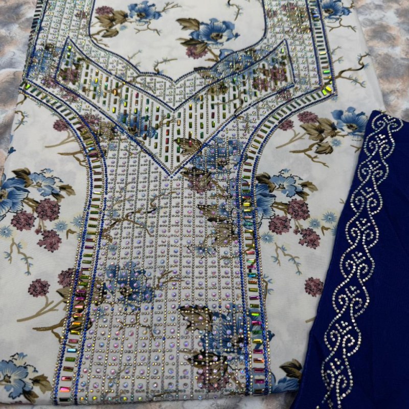 Indian silk mukhawwar with sheila