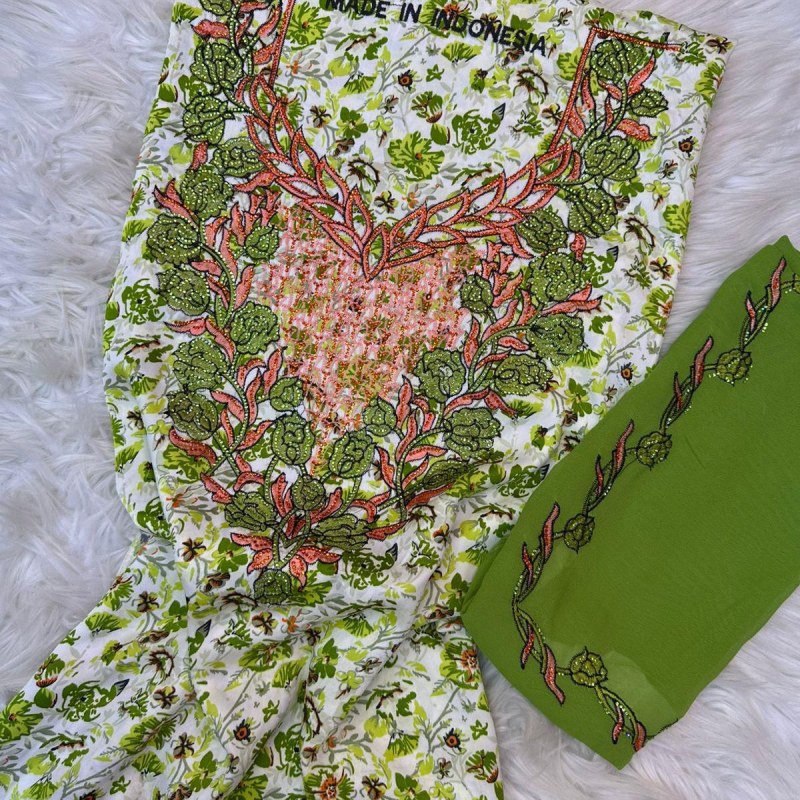Silk mukhawwar embroidery stone Y-05 (2)