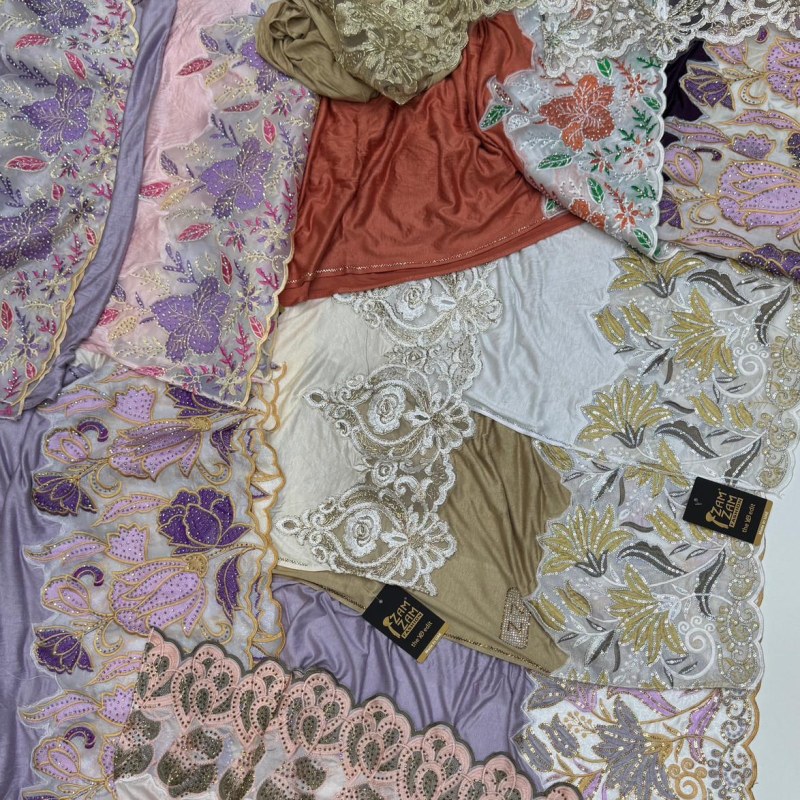 Jersey sheila with vip dantel lace